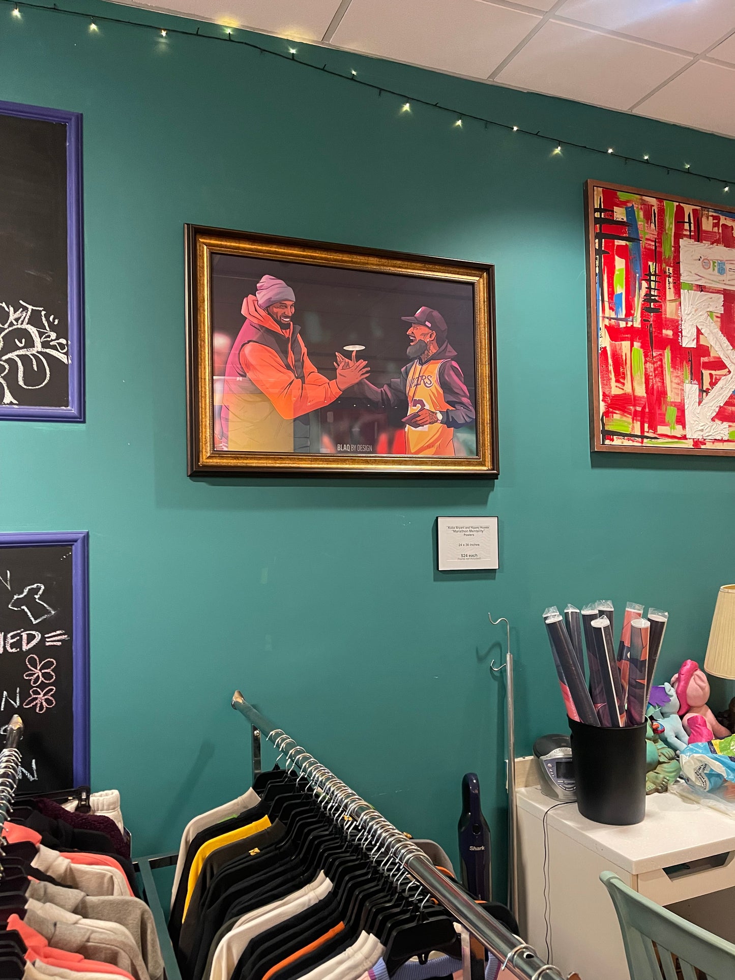Nipsey x Kobe “Marathon Mentality” Poster 36 x 24 inches