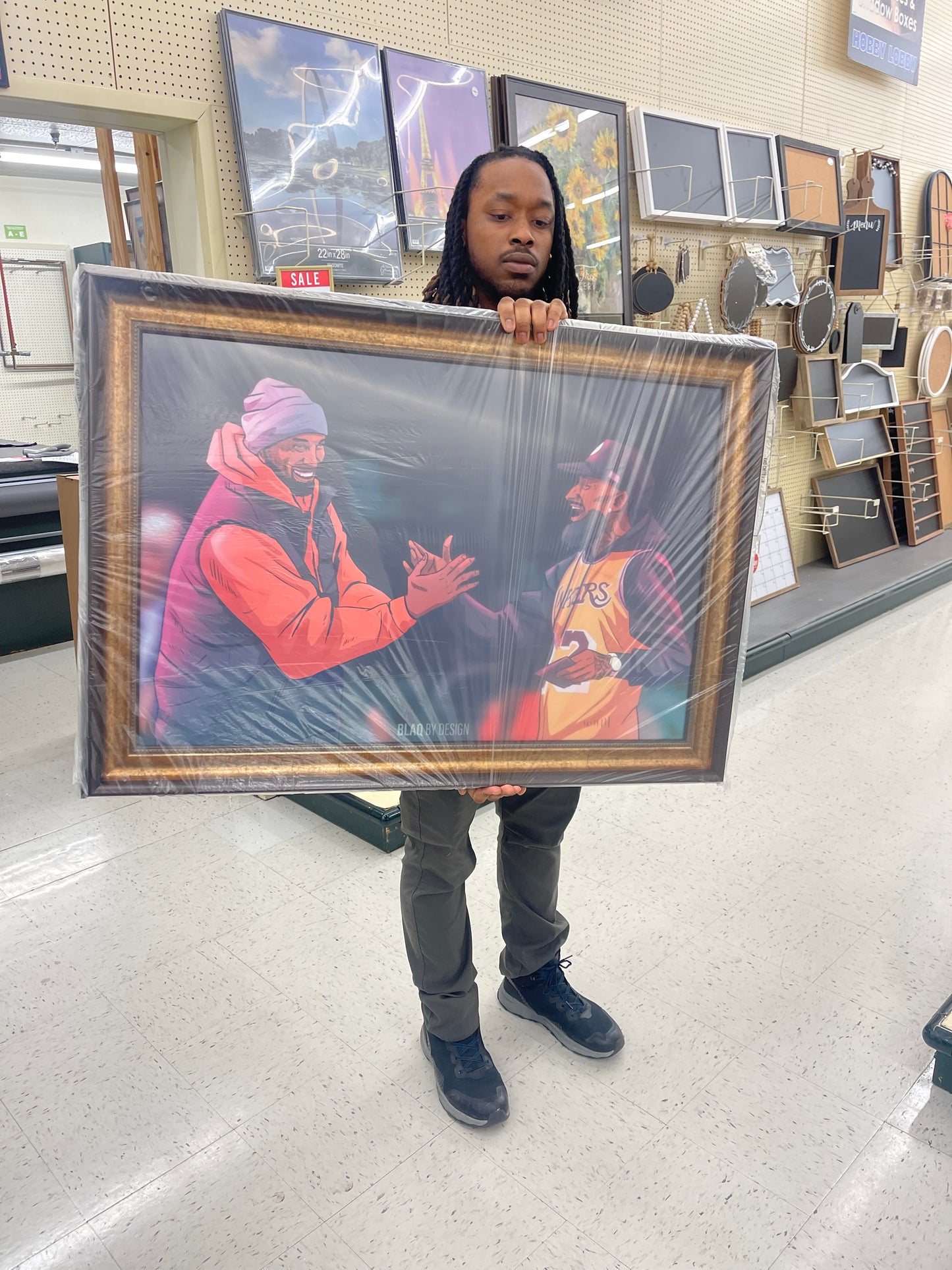 Nipsey x Kobe “Marathon Mentality” Poster 36 x 24 inches