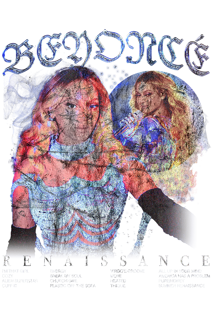 CUSTOM Beyoncé Renaissance Act I Album/Tour T-Shirt