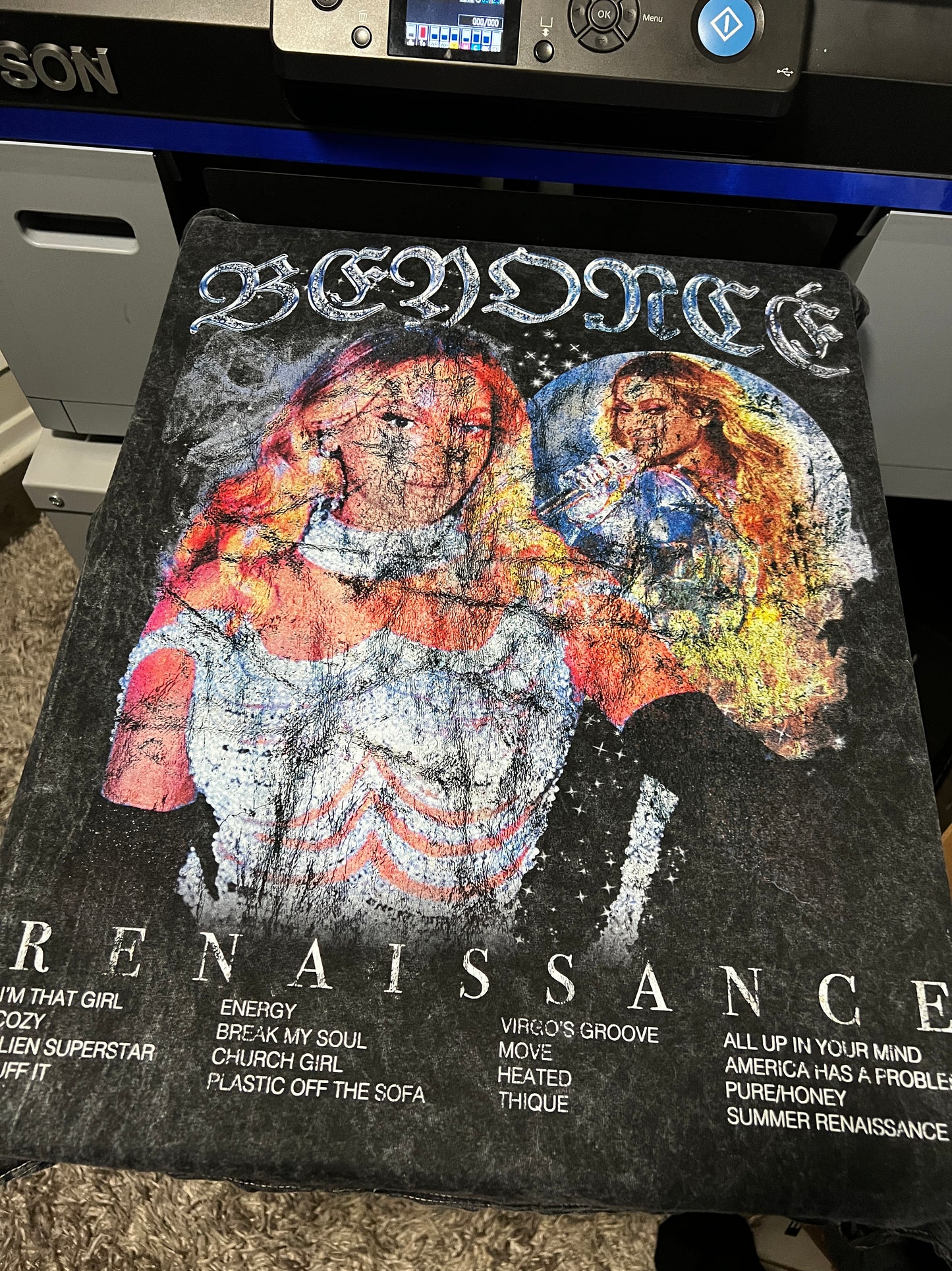 CUSTOM Beyoncé Renaissance Act I Album/Tour T-Shirt