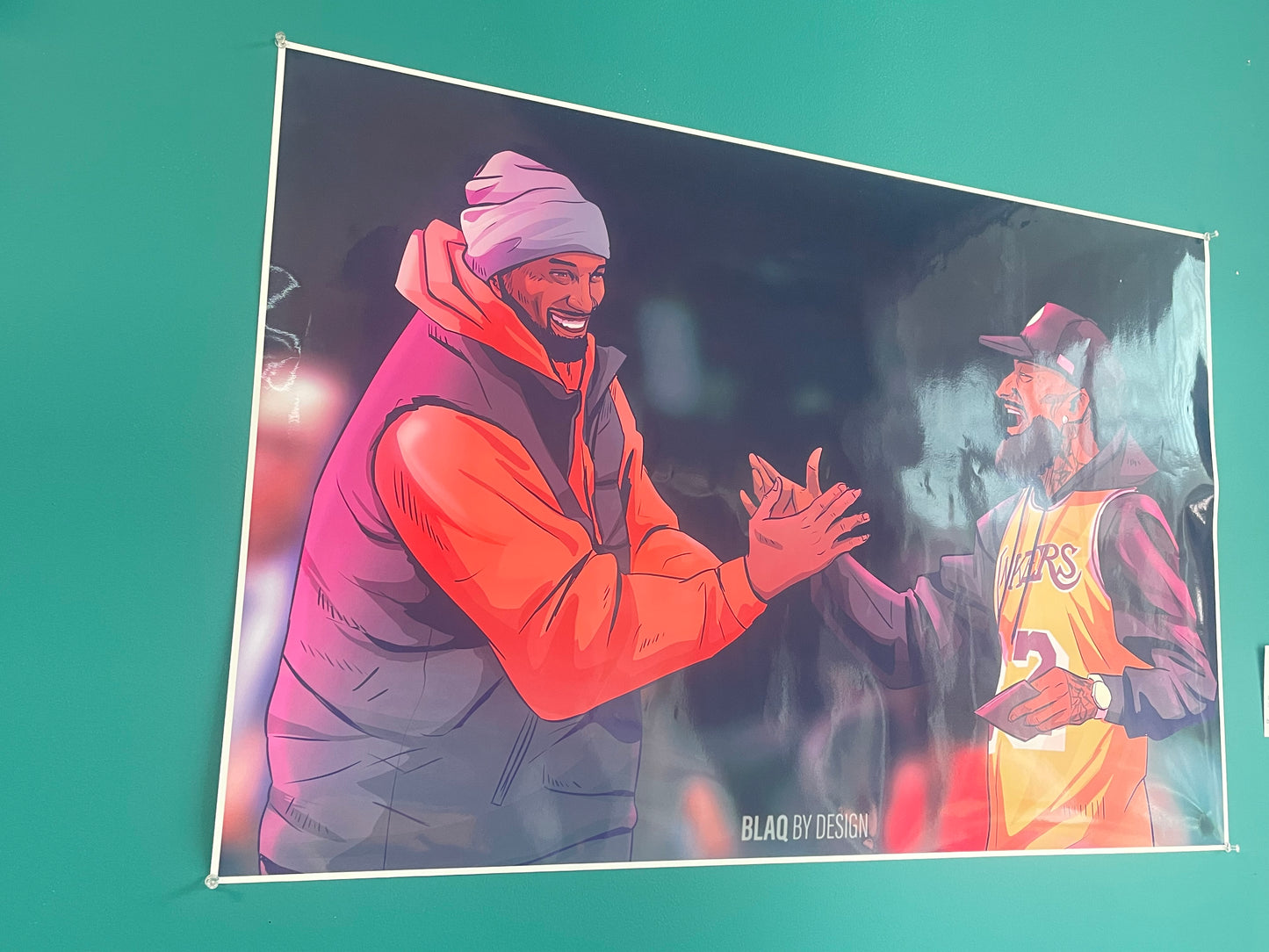 Nipsey x Kobe “Marathon Mentality” Poster 36 x 24 inches